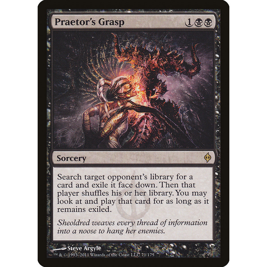 MTG Proxy Card - Praetor's Grasp | New Phyrexia (NPH) | Shopee Philippines