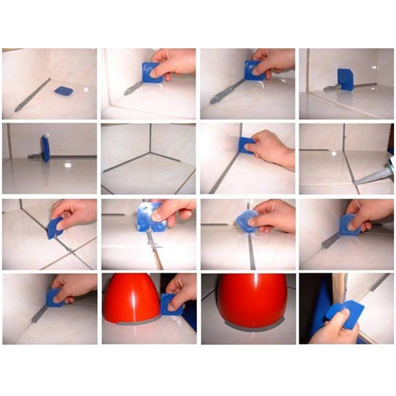 웃4 Pcs Silicone Sealant Spreader Profile Applicator Tile Grout Tool ...