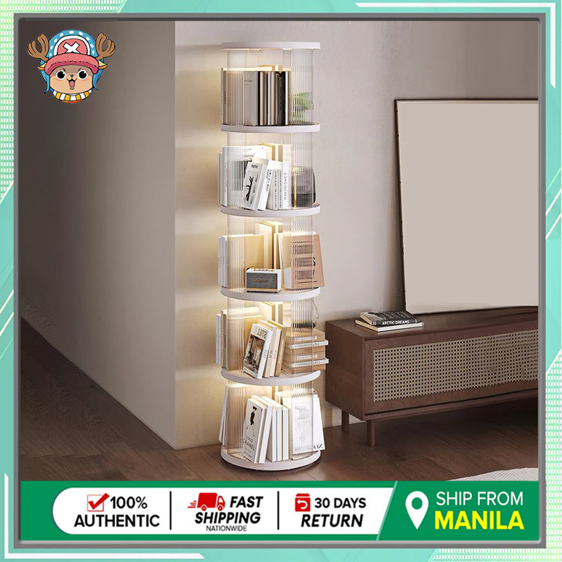 COD Mobile Rotating Bookshelf360°Floor Storage RackHousehold Children's ...
