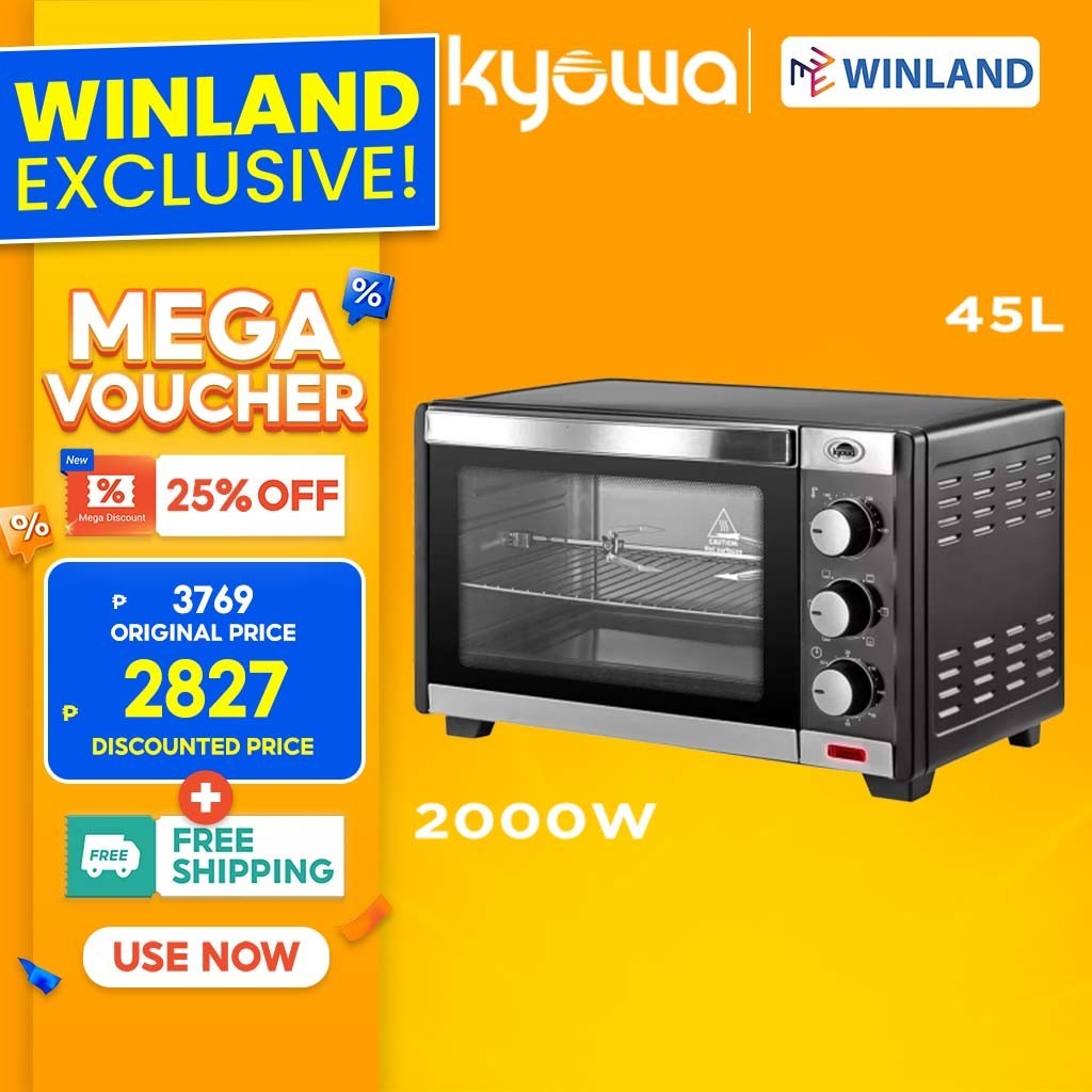 Kyowa by Winland 45Liters Electric Oven for Baking w/ Rotisserie