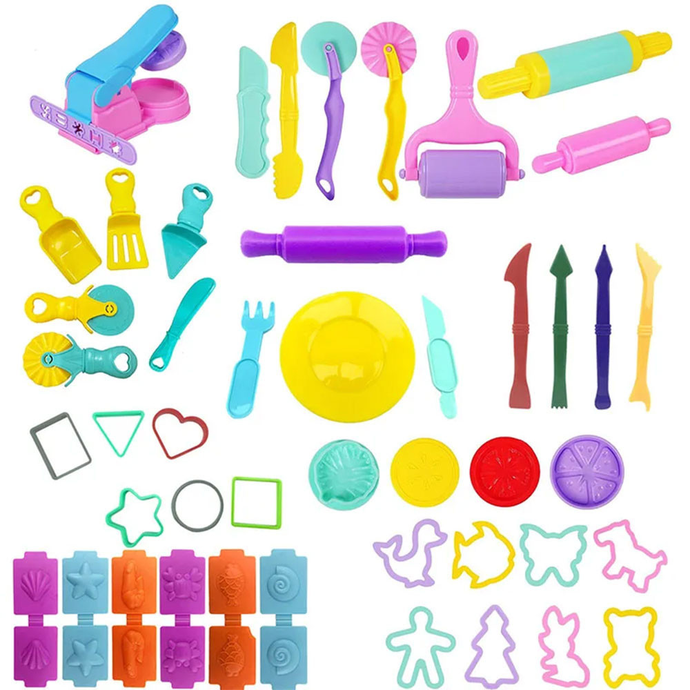 Children DIY Plasticine Mold Modeling Clay Accessories Play Dough Tool ...