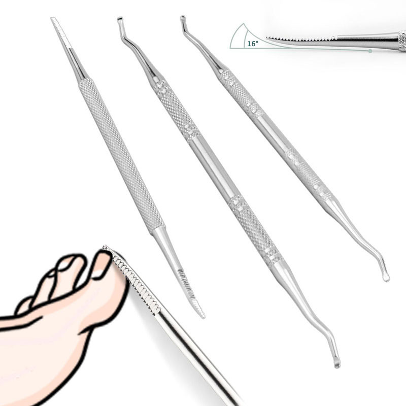 1/3pcsHook Ingrown Double Ended Ingrown Toe Correction Lifter File Toe ...