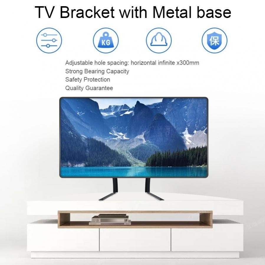 MR TV Stand with Bracket Height Adjustable Hard Metal Television Stand ...