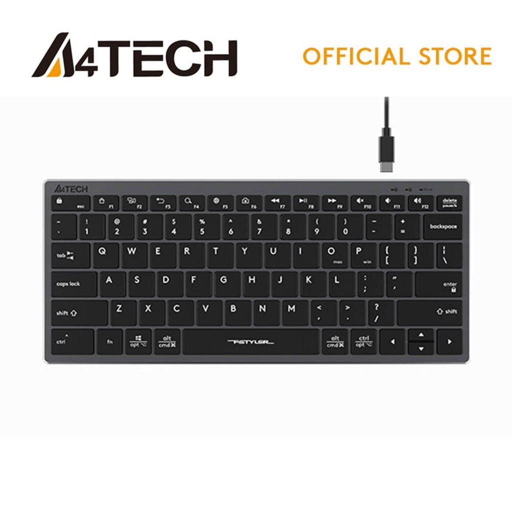 A4Tech FX51 Scissor Switch, Ultra-Slim Keycaps, Splash Proof, USB ...