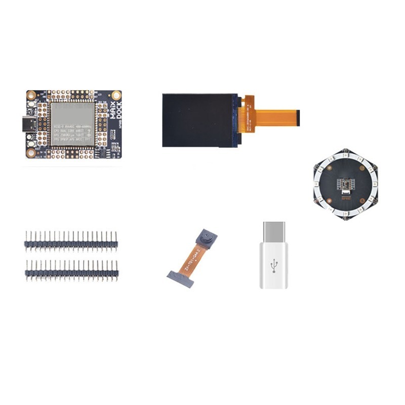☞For Sipeed Maix Dock Kit K210 AI +Lot With Mic Array+GC0328 Camera+2.4 ...