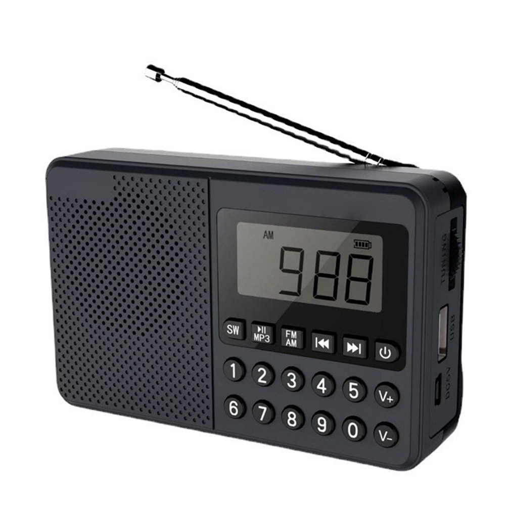 ♣FM/AM/SW Elder MP3 Radio Dual Antenna Full Band Handheld MP3 Player ...