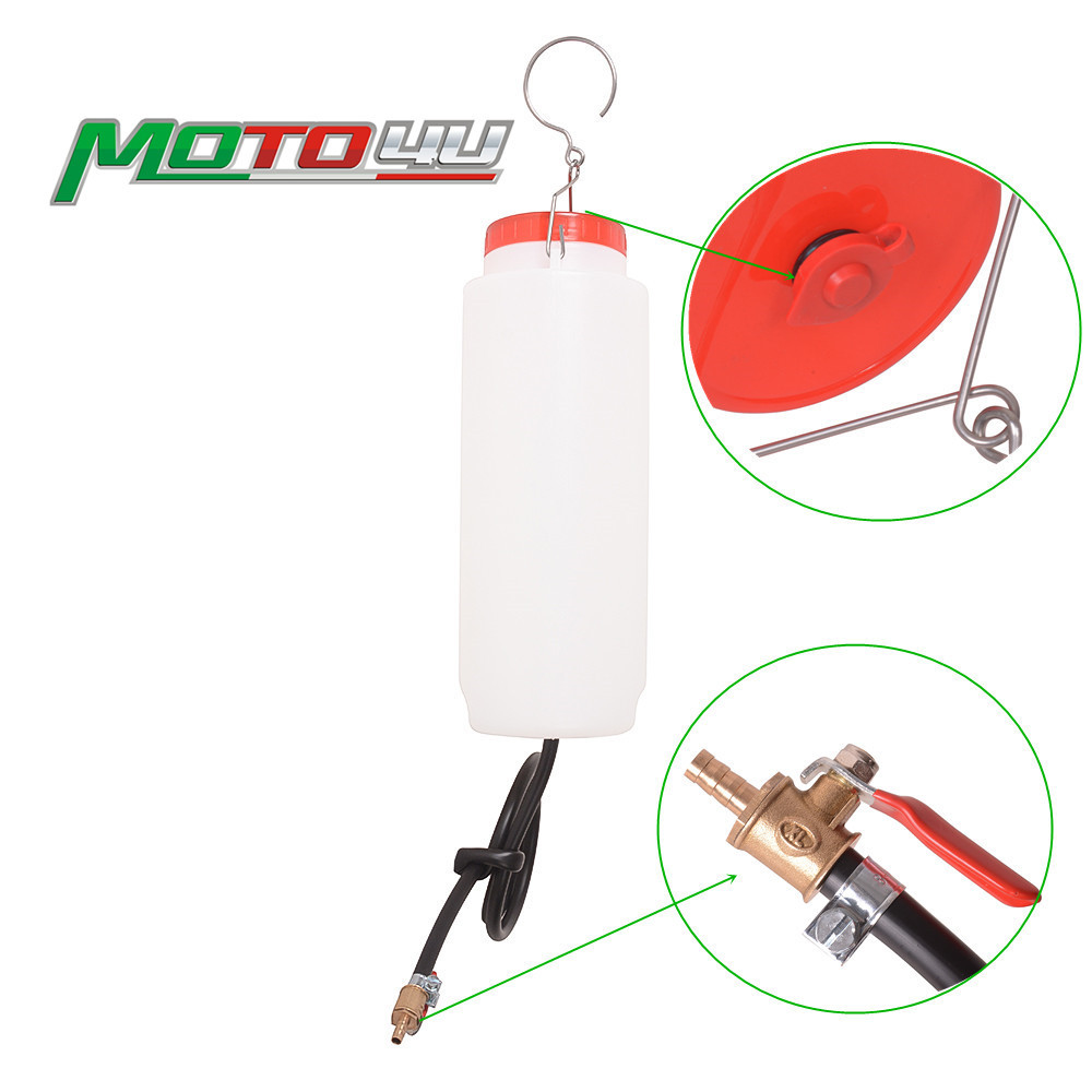 Réservoir Carburant Auxiliaire Moto 1000 Ml - Kit Réparation Réglage Carburateur - Tuyau Et Valve - 8