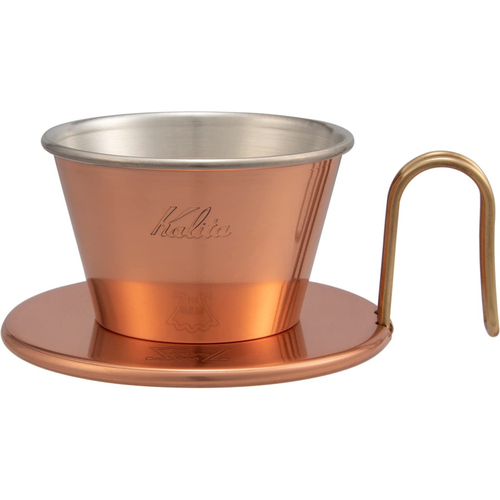 kalita-copper-coffee-dripper-wdc-155-for-1-to-2-people-wave-series-high