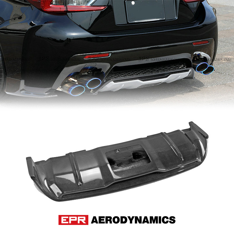 For Lexus 14-18 RC F USC10 ART Type Rear Center Diffuser Carbon Fibre ...