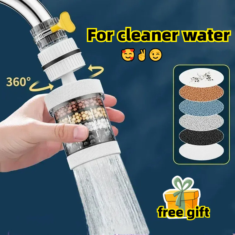 Universal Kitchen Sprayer Filter/6 Layers of Filtration Shower Home ...
