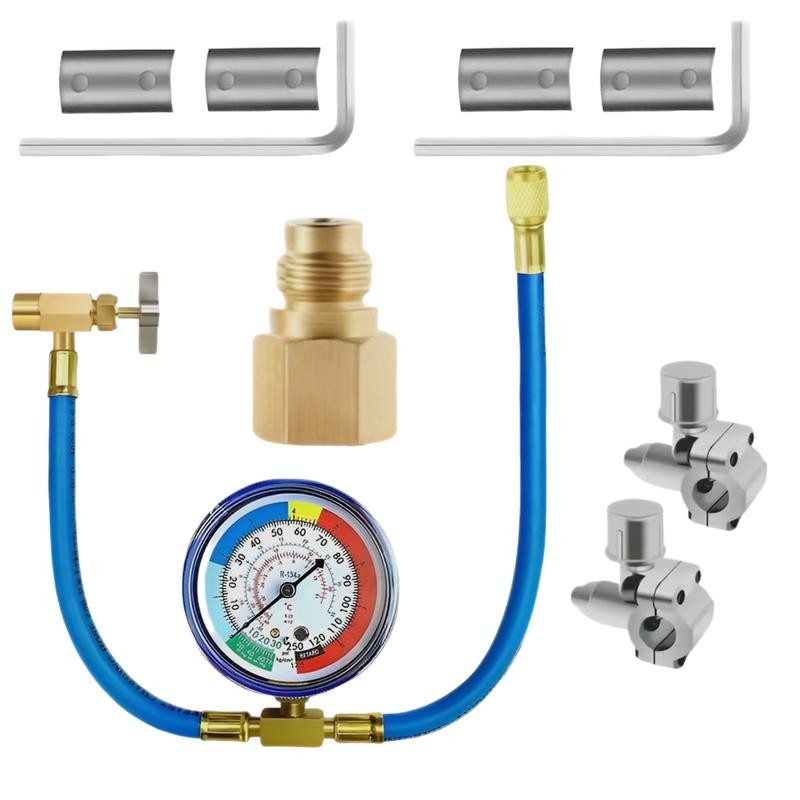 【Car Refrigerant Recharge Kit Auto Air Conditioning Refrigeration Tools