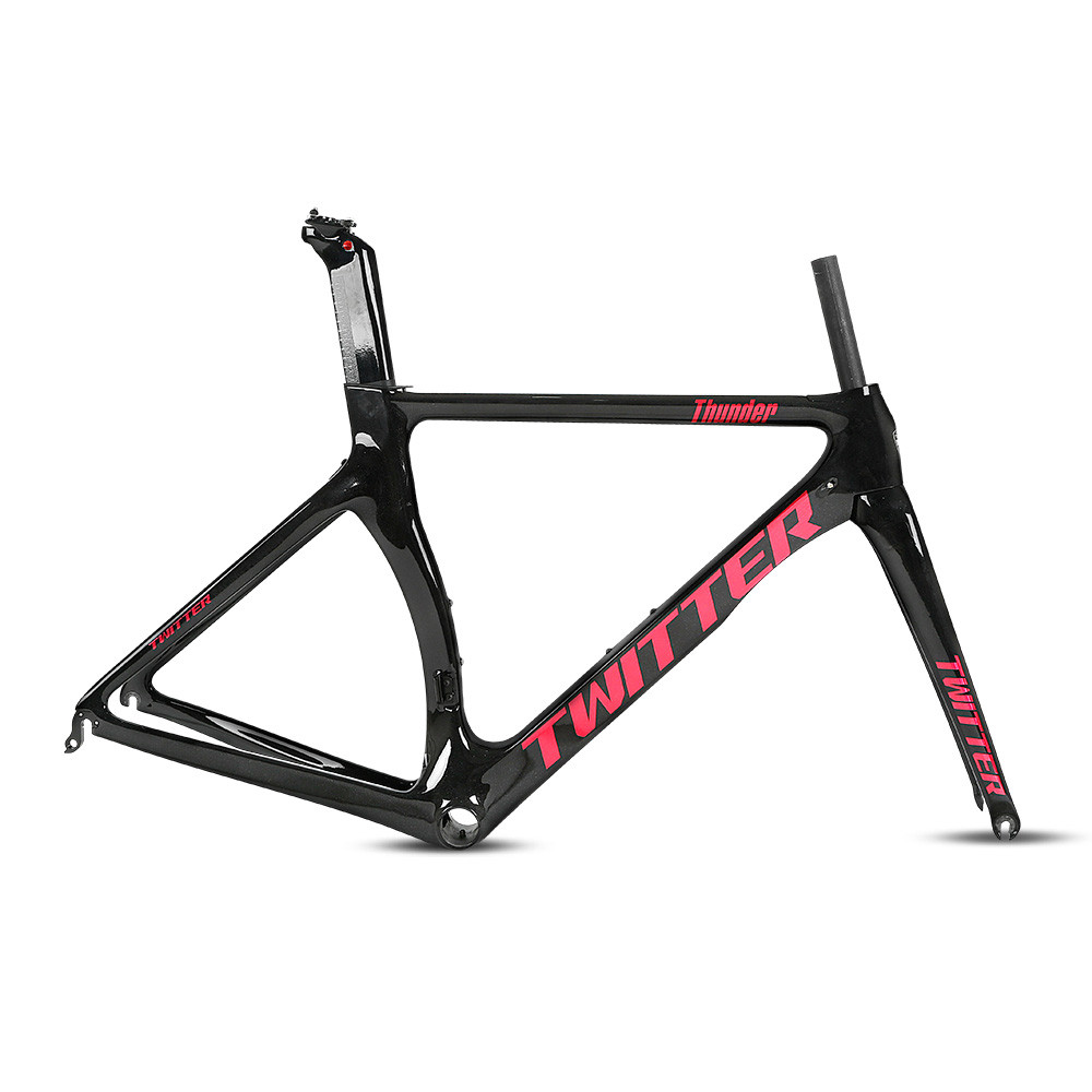 ☭Custom brand 700C super light aero t800 carbon fiber road bike frame W ...