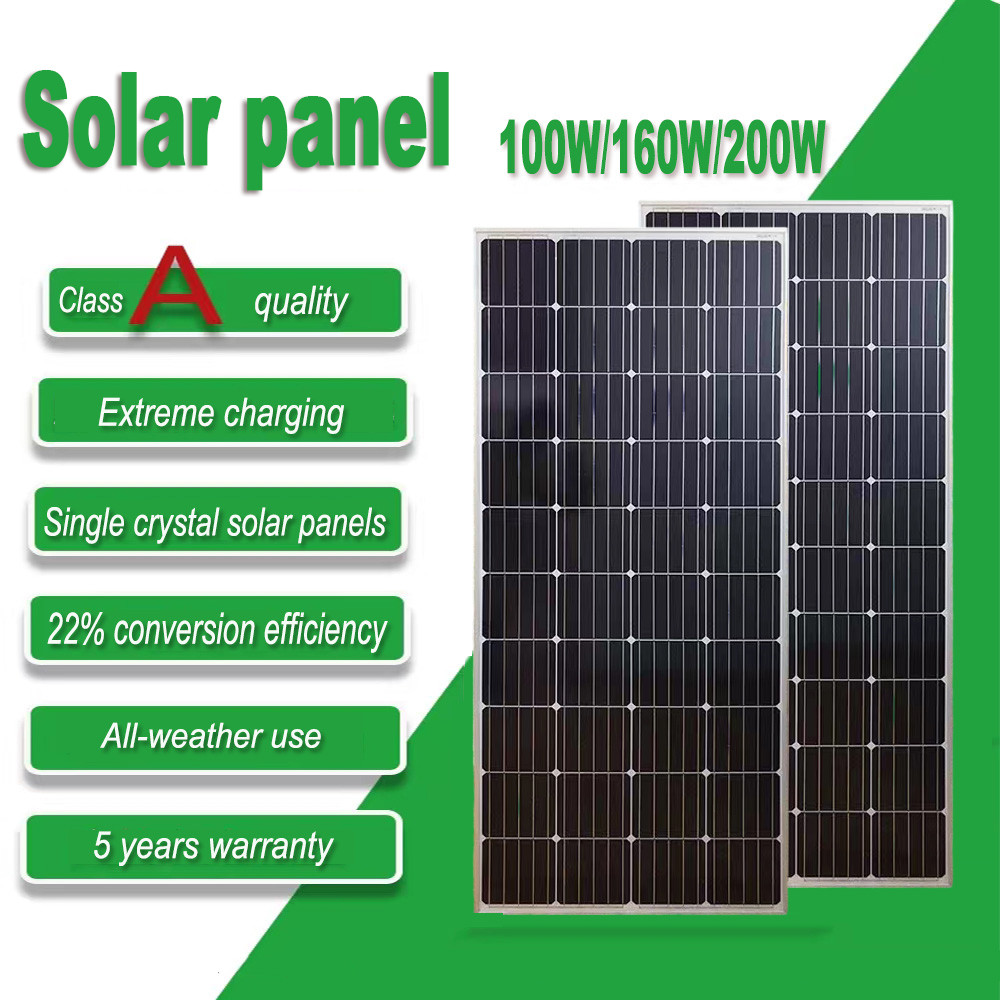 【Ready Stock】100/160/200 Watts 300 Watts Solar Panel Full Power ...