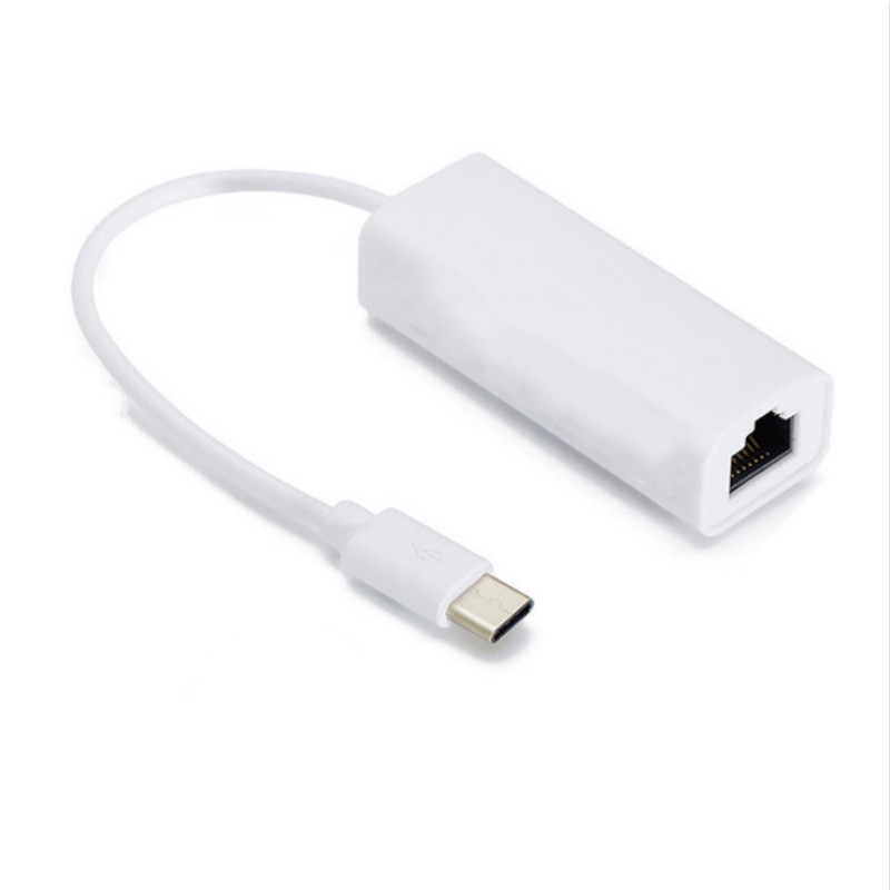 Type c USB C Ethernet to RJ45 Lan Adapter 10/100Mbps USB-C for MacBook ...