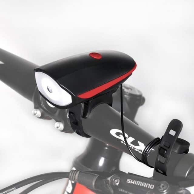 ⊕ FY058 Bicycle Bike Horn Bell Light With USB Rechargeable Waterproof