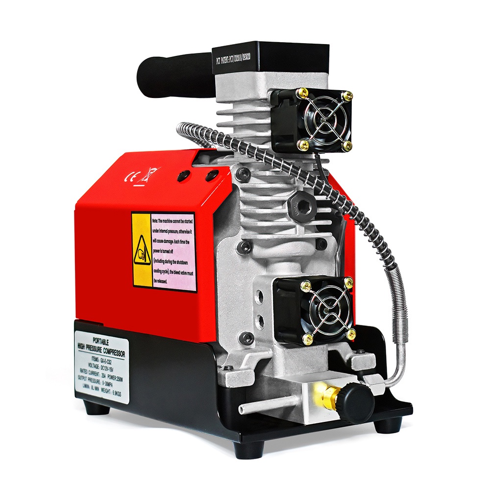 GX CS2 4500Psi 300Bar PCP Air Compressor 12V Portable High Pressure