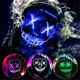 Neon LED Light Up Purge Mask (No COD) Blue