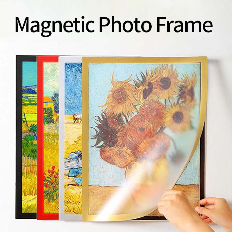 Magnetic Photo Frame Self-adhesive Picture Frame Rectangle Poster ...