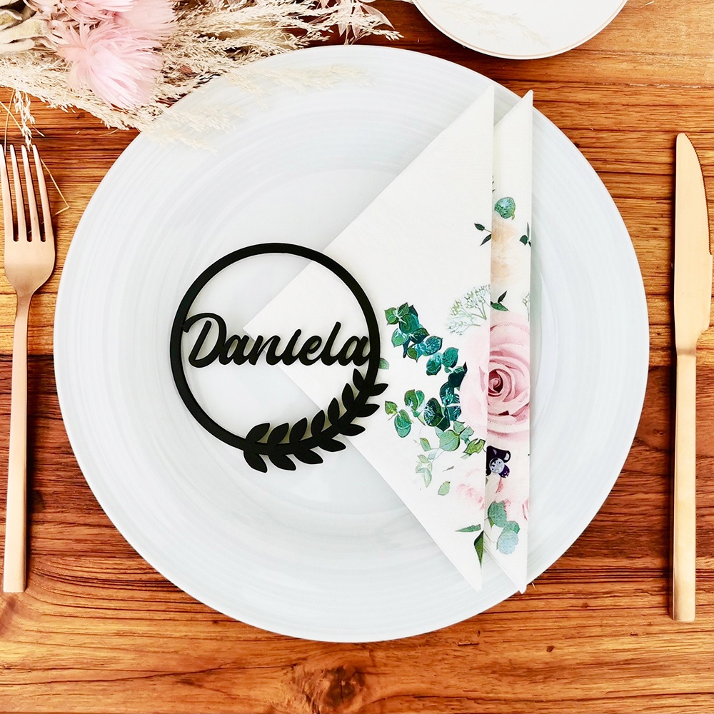 Table settingmga gamit sa tableware10Pcs Personalized Wedding Place