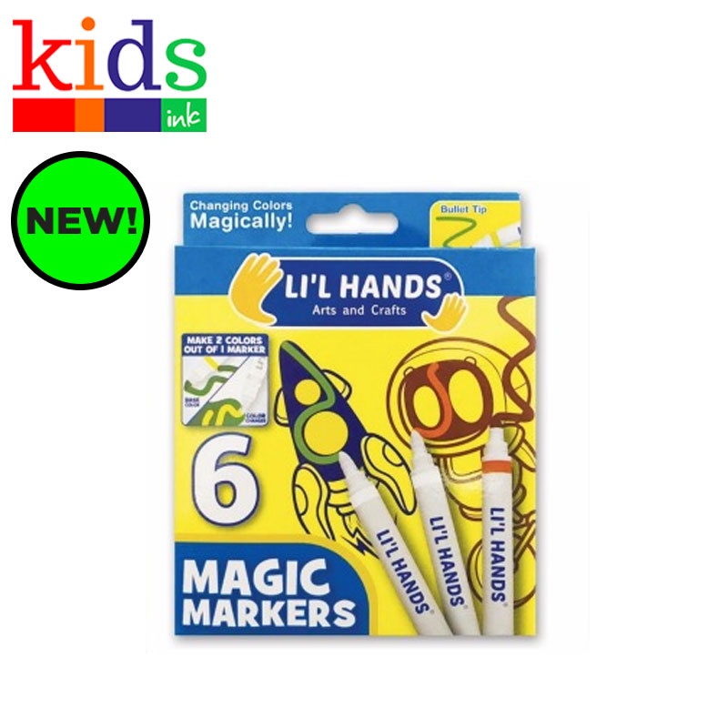 Li'l Hands Magic Marker 6 - Kids Ink | Shopee Philippines