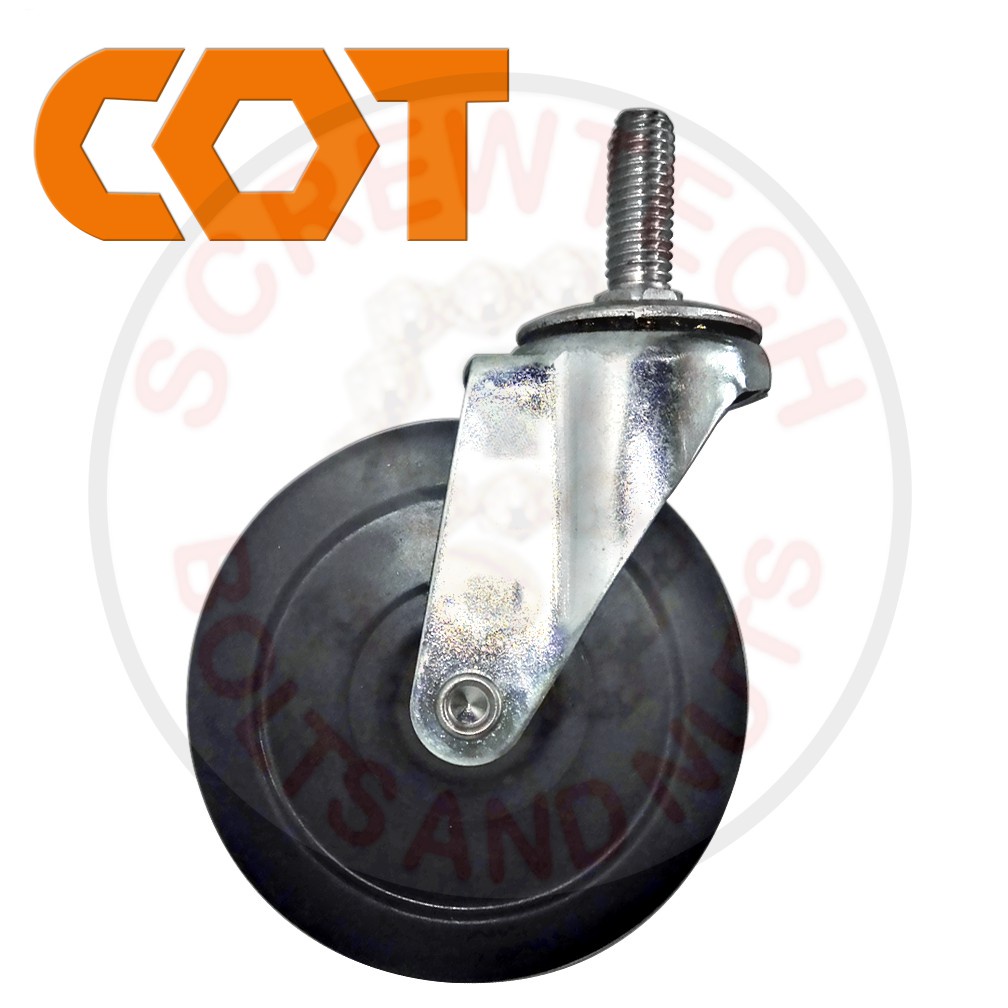 COT SWIVEL SCREWTYPE CASTER RUBBER WHEEL 3" 197075 Shopee Philippines