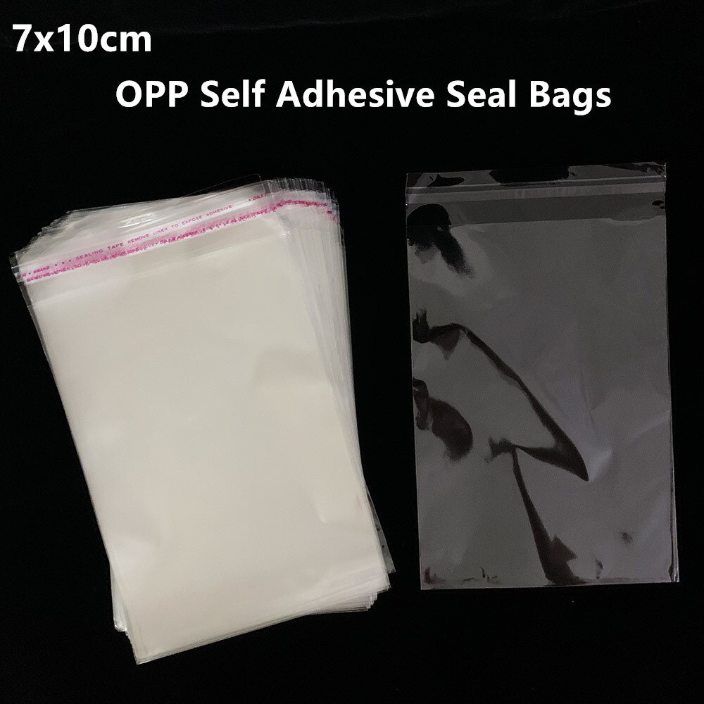 7x10cm All Clear Small Poly Bag 1000pcs OPP Self Adhesive Seal Bags