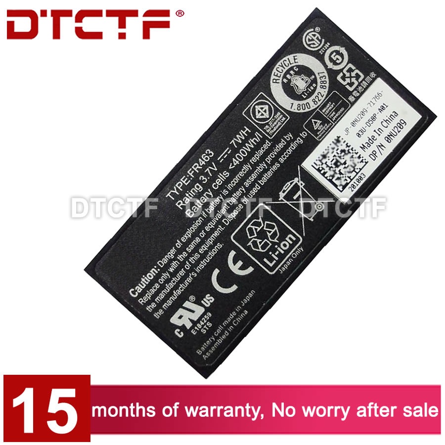3.7V DTCTF 7Wh Model Fr463 P9110 Nu209 U8735 Xj547 Battery Model Dell ...
