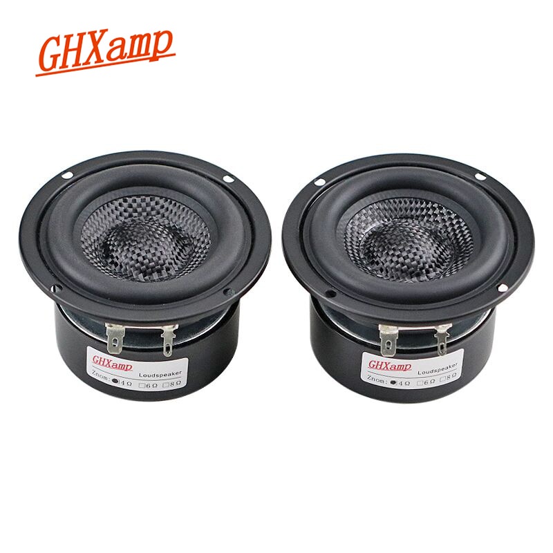 GHXAMP Fiberglass Braided 3 Inch Woofer Subwoofer Hifi Speaker Unit ...