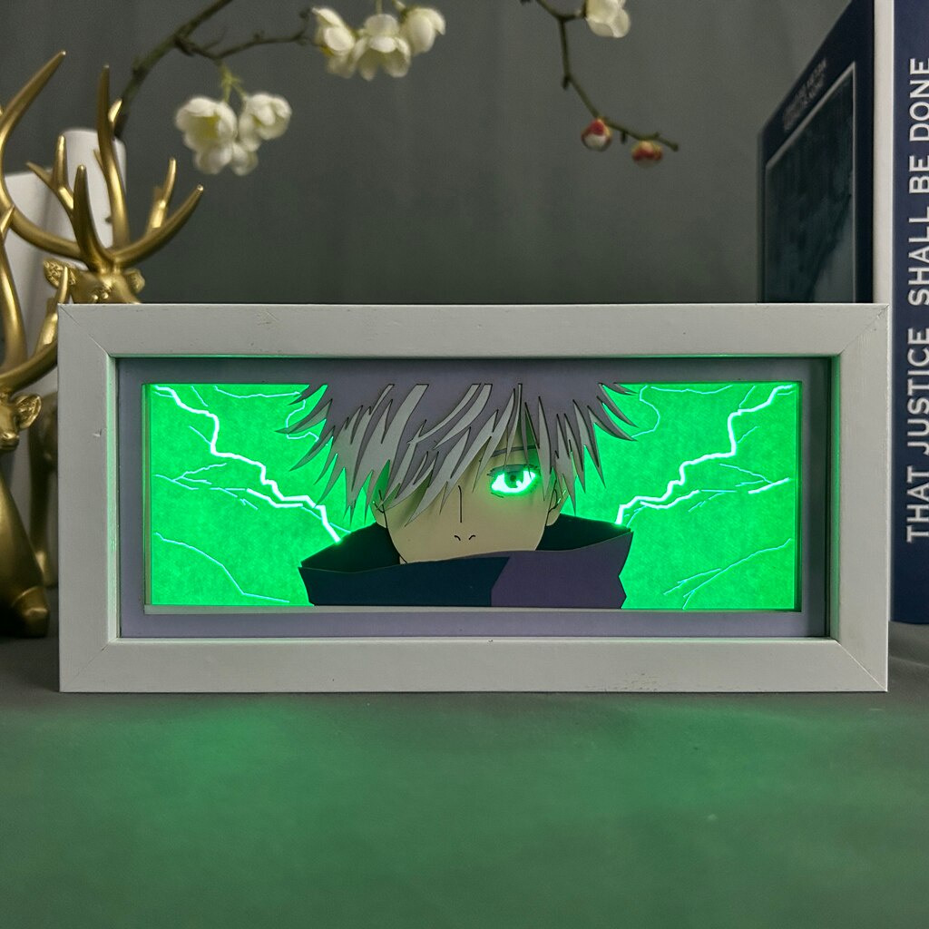 Anime Light Box Jujutsu Kaisen Satoru Gojo Eye Face Room Decor Lightbox ...