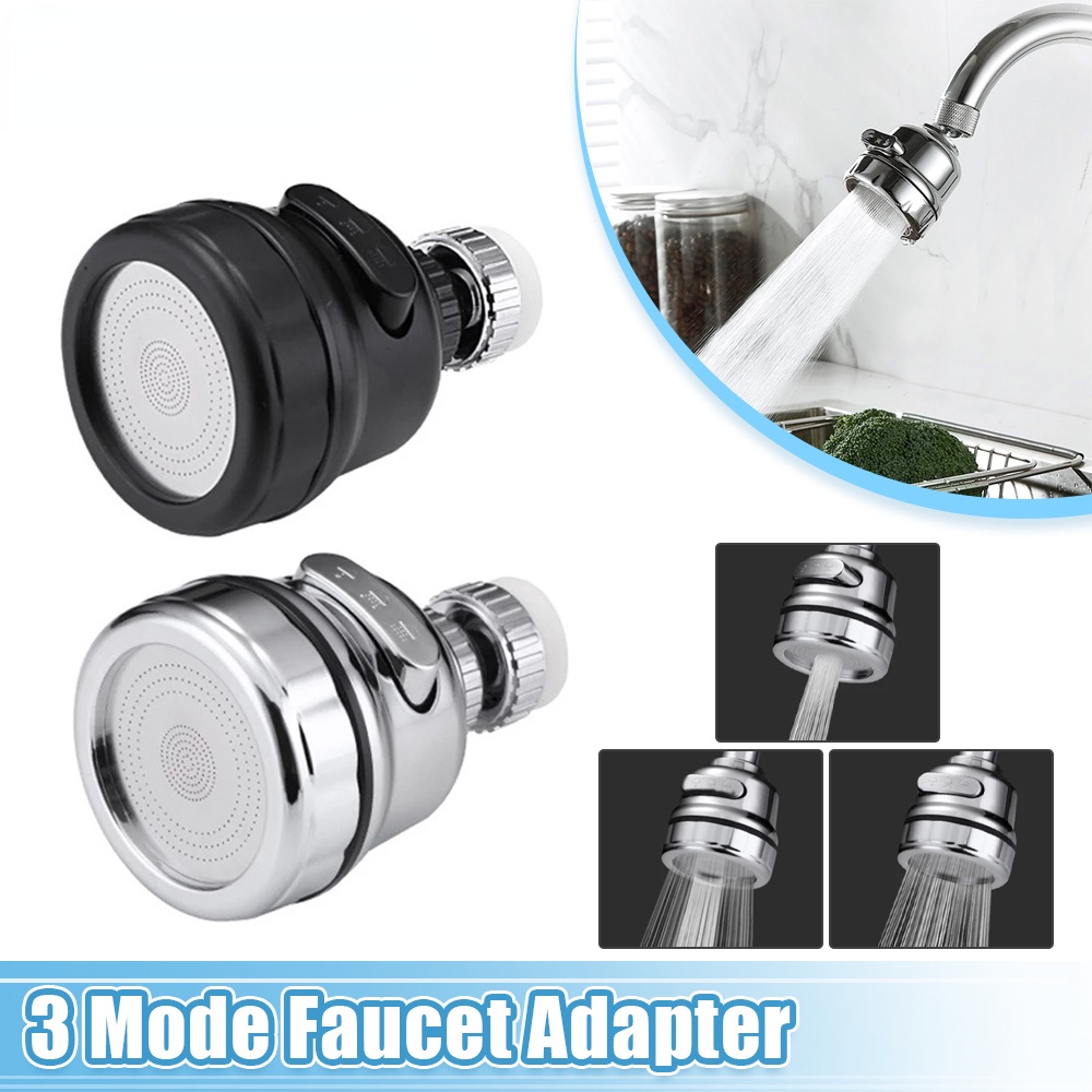Universal 3Mode Kitchen Faucet Adapter Aerator Shower Head Pressure