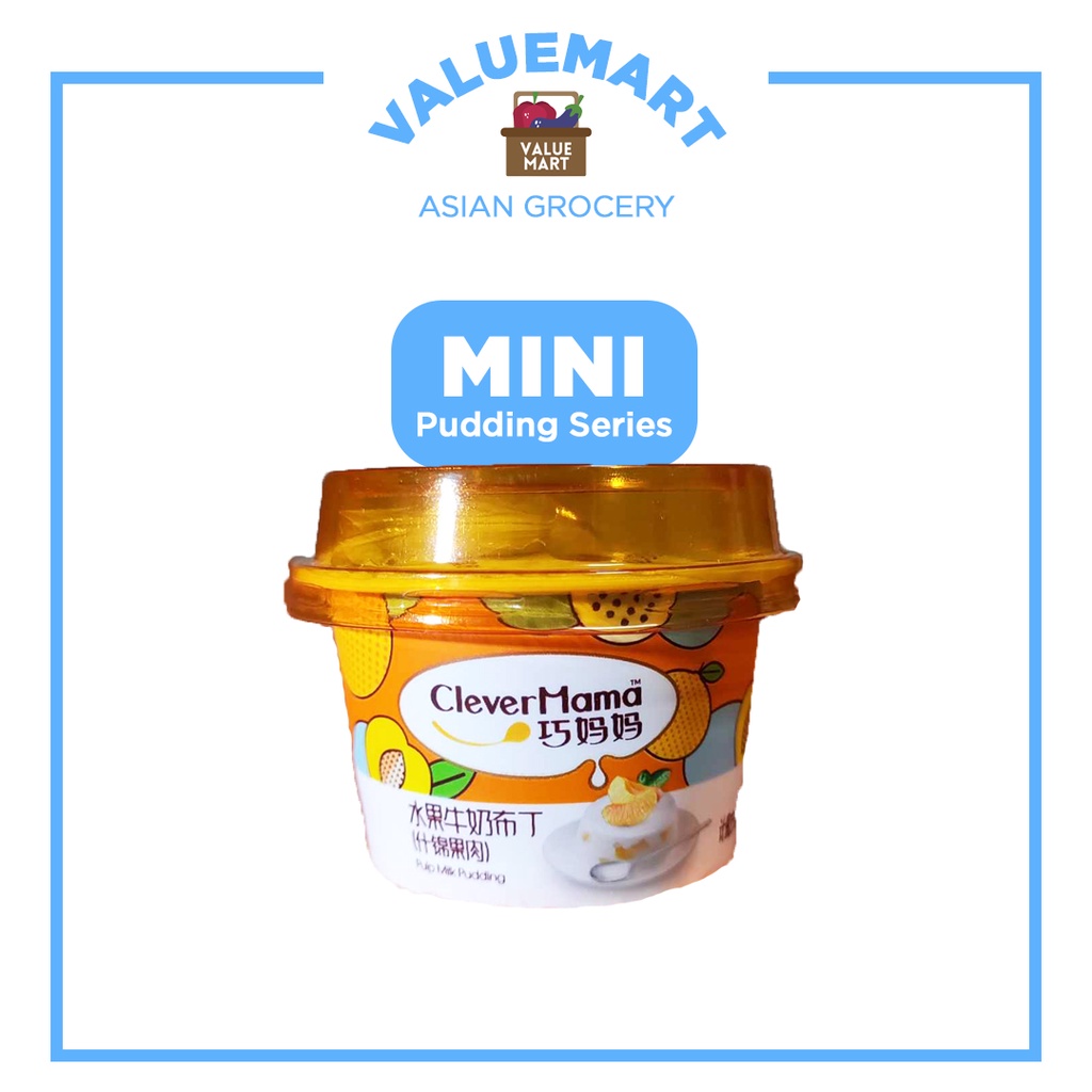 Clever Mama Milky Pudding Snack (Egg Pudding, Yogurt, Milk, Peach