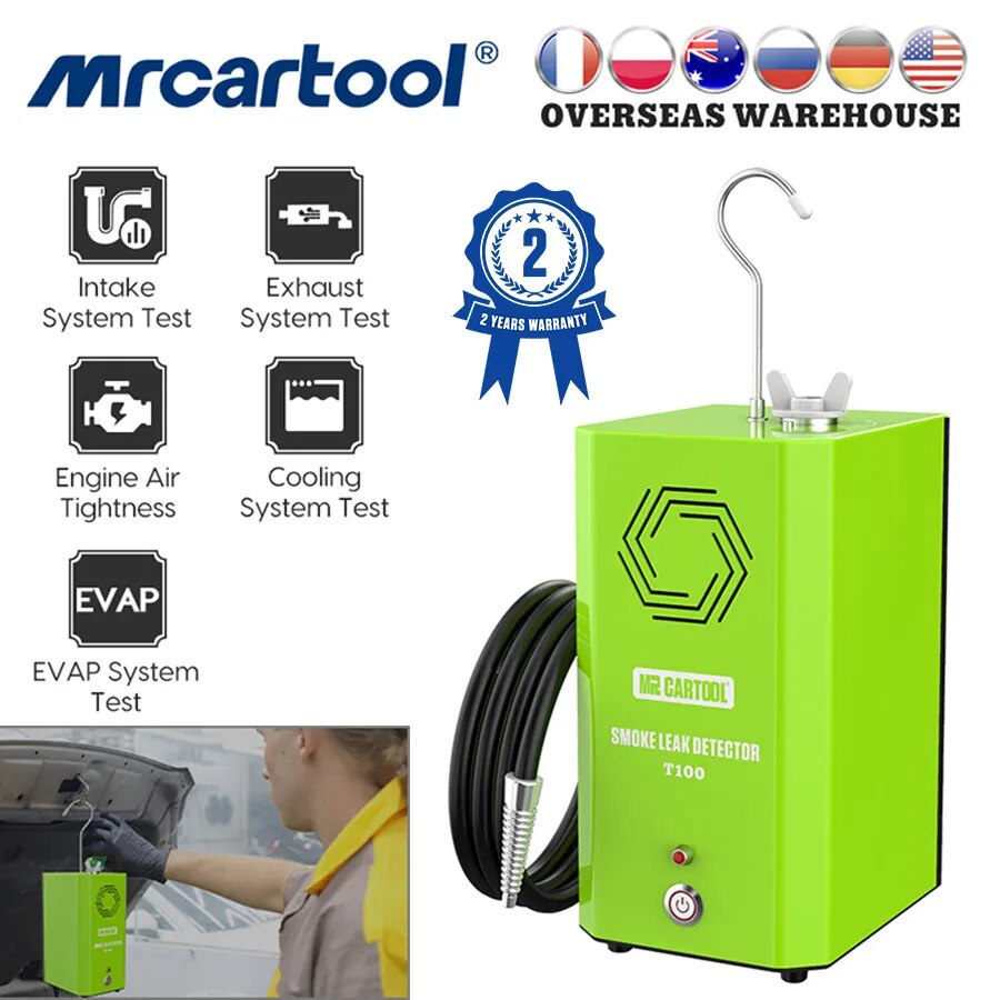 MRCARTOOL T100 Smoke Machine Leak Detector Automotive Exhaust Gas