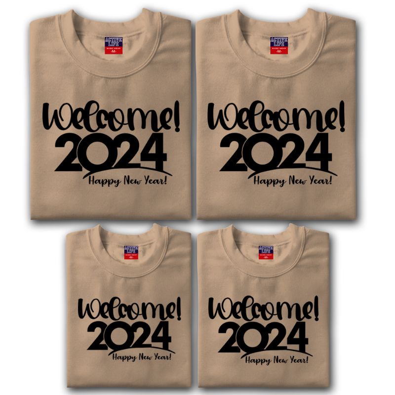 2024 new year family tshirt cotton quality sold PER PIECE, NOT