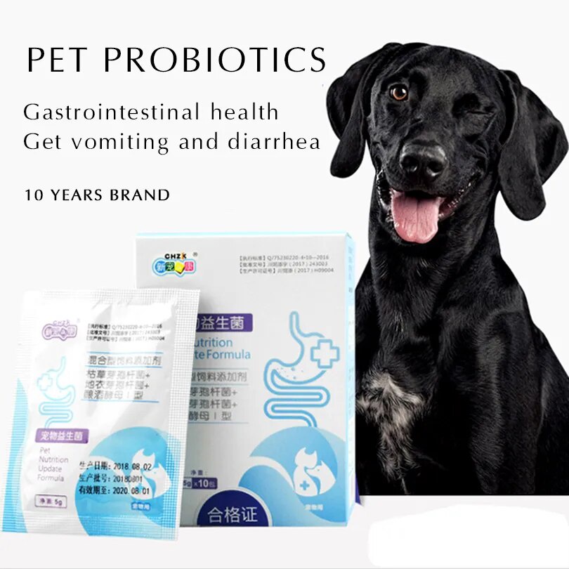 Dog Probiotic 10 bags boxed pet gastrointestinal treasure dog diarrhea