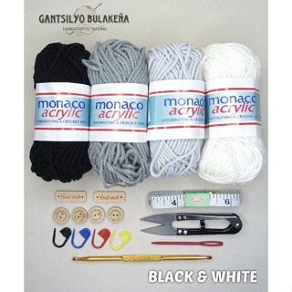 Crochet Beginner Kit/Set Monaco Acrylic Yarn - SewandStitch