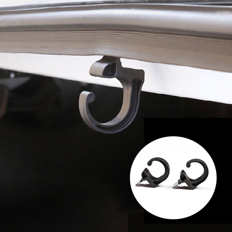 2pcs Universal Car Trunk Hook Umbrella Hanger Rear Trunk Mounting