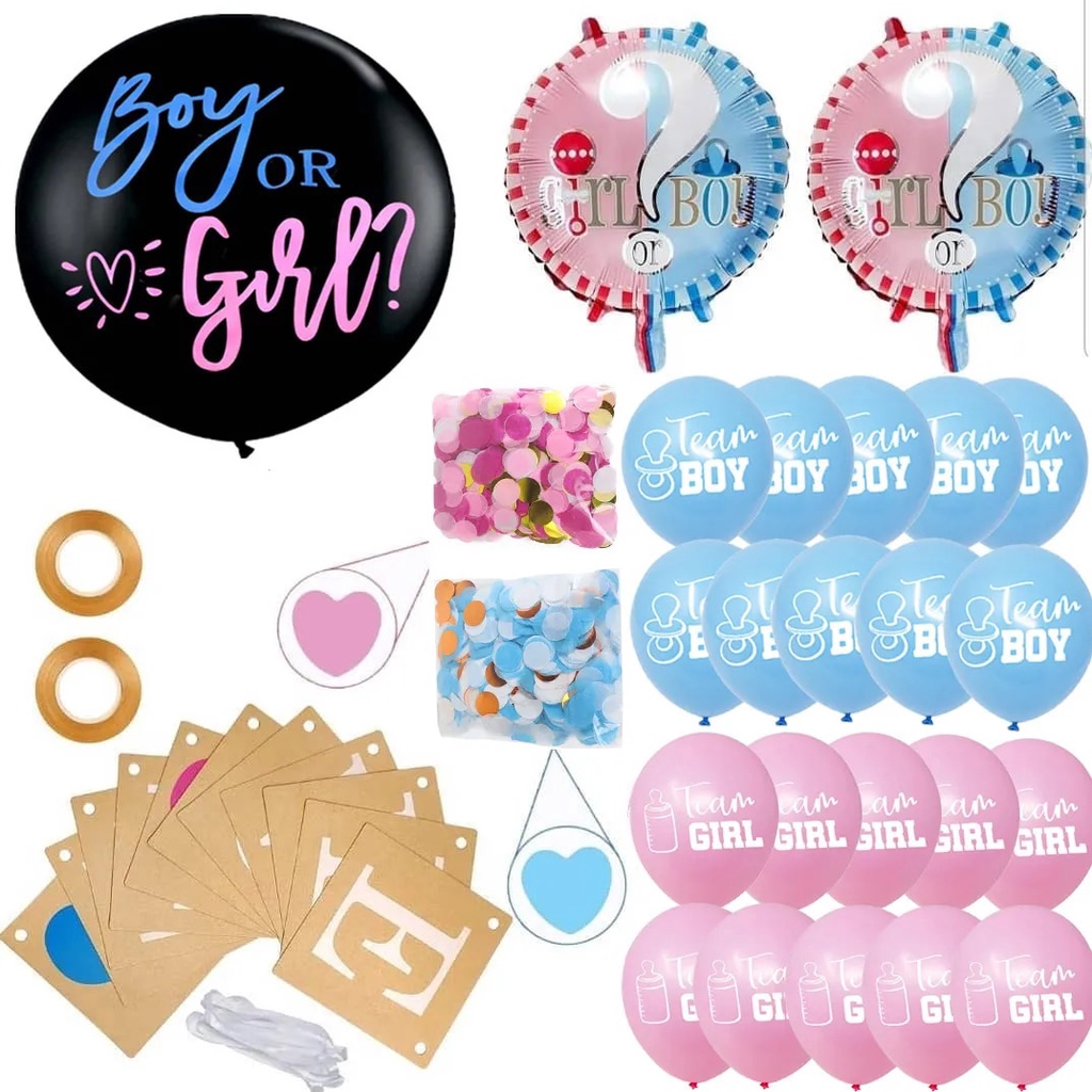 Black Balloon Gender Reveal Boy Girl | Boy Girl Gender Reveal Part ...