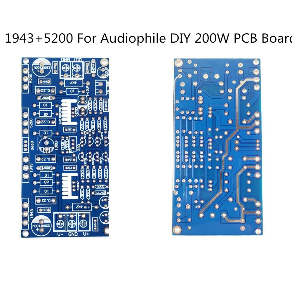 PCB Board 1943+5200 For Audiophile DIY 200W PCB Board Mono Power