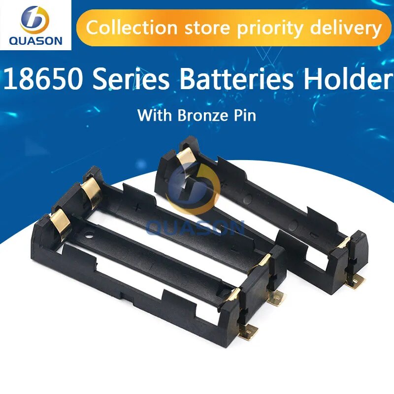 1x 2x 18650 Series Batteries Holder Box Storage Case Container With