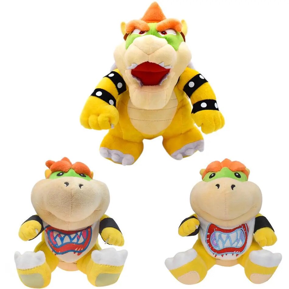 2023 Super Marios King Bowser JR Koopa Plush Doll Mario Bros Games ...