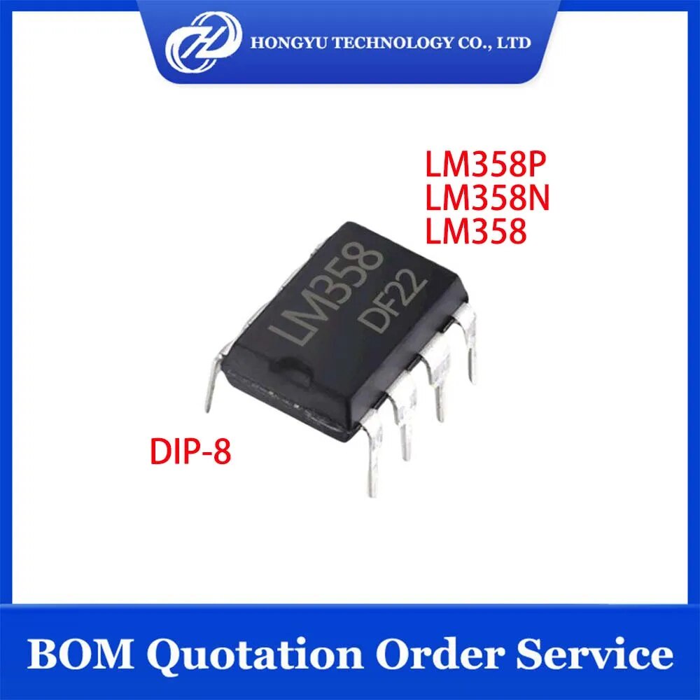 10 / 20 / 50 Pcs/Lots LM358P LM358 LM358N 358 358P 358N IC OPAMP GP 2