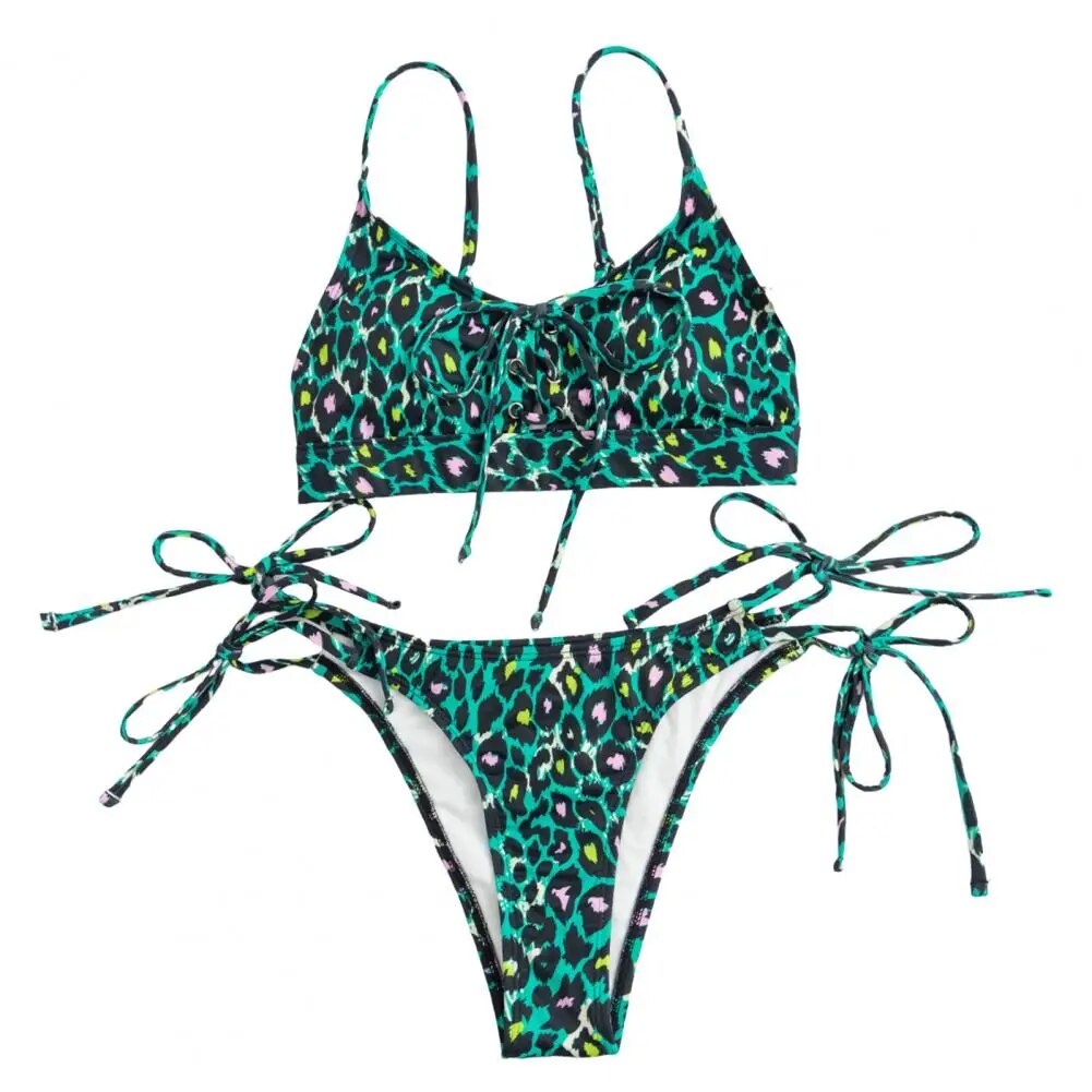 Popular Women Swimsuit Versatile Breathable Print Design Women Bikini