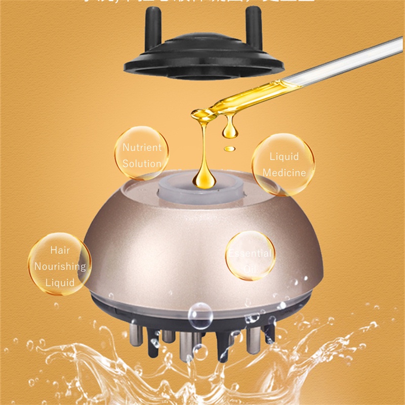 RollOn Applicator Minoxidil Scalp Essence Massage Comb Stainless Steel