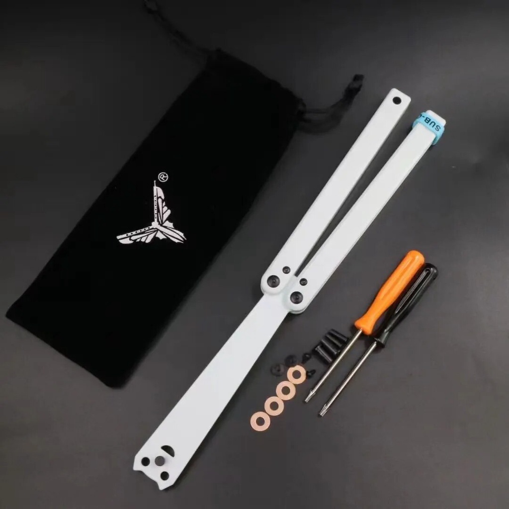 Plastic Balisong Trainer Clone Squiddy Series POM CNC EDC Butterfly