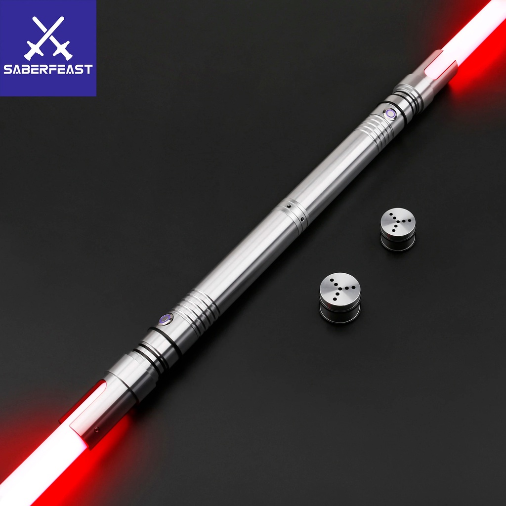 TXQSABER Saber Staff Lightsaber Double Bladed Heavy Dueling Sword with