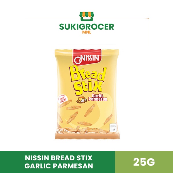 Nissin Bread Stix Garlic Parmesan 25G Shopee Philippines