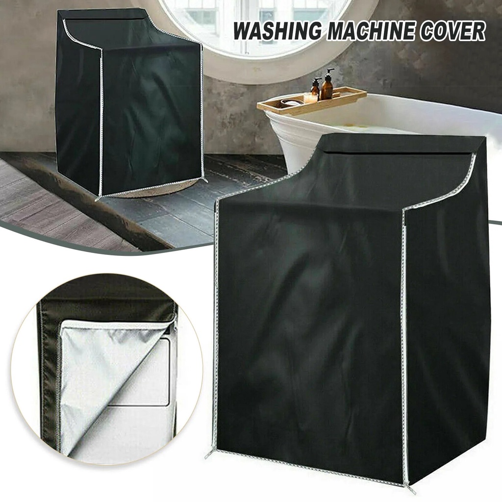 Home Laundry Machine Cover Top Load Washer Dryer Cover With Cartoon Pattern  Zippers Waterproof Washing Machine Wrap For Home
