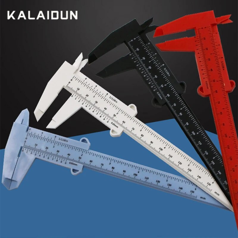 ♥KALAIDUN Vernier Caliper 0150mm Plastic Calipers Gauge Measuring