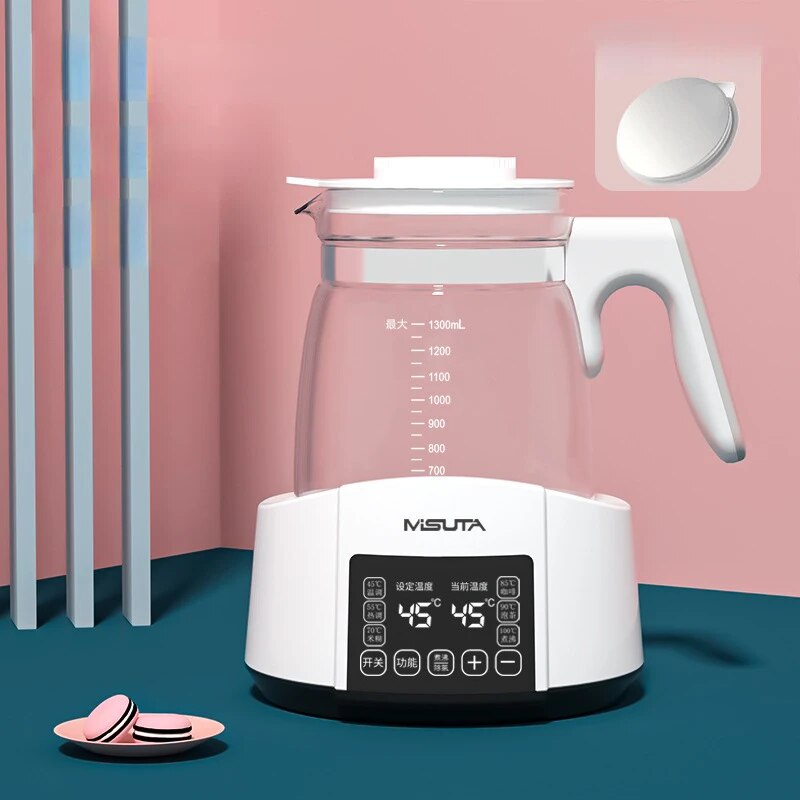 1300ml Electric Kettles Glass Baby Breast Warmer Automatic Smart Constant Heat Constant Tempera