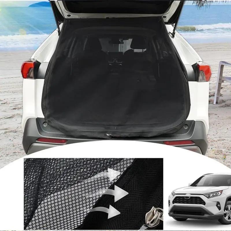 Breathable Car Tailgate Net Magnetic Auto Rear Windshield Net Screen ...